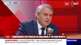 "C'est lui le fauteur de trouble": Xavier Bertrand fustige Emmanuel Macron 