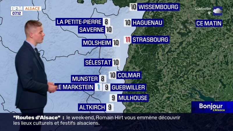 Météo Alsace: des averses et des éclaircies ce lundi, jusqu'à 13°C à Colmar et à Strasbourg