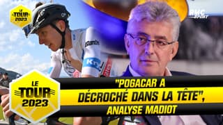 Tour de France : "Pogacar a décroché dans la tête", analyse Madiot