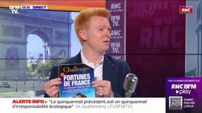 Après Fabien Roussel, Adrien Quatennens brandit le numéro "Fortunes de France" du magazine Challenges pour dénoncer l'inégale répartition des richesses