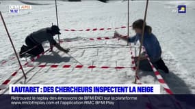 Hautes-Alpes: des scientifiques inspectent la neige au col du Lautaret