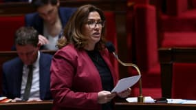 La secrétaire de l'Etat chargée de la citoyenneté Sonia Backès, le 11 avril 2023 à l'Assemblée nationale à Paris