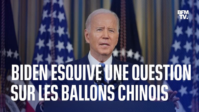Donnez-moi une pause mec: Joe Biden esquive la question d'un journaliste sur les ballons chinois