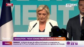 Marine Le Pen : "Nous sommes prêts à exercer le pouvoir"