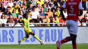 Moses Simon lors du match de la 4e journée de Ligue 1 Nantes-Reims, 15 septembre 2024