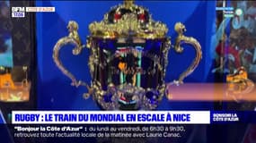 Coupe du monde rugby: le train du Mondial en escale à Nice