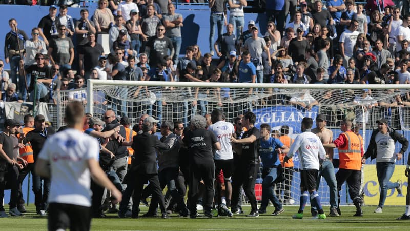 Bastia-OL en 2017, Nice-Bastia en 2014.. Ces précédents incidents entre joueurs et supporters avant Nice-OM