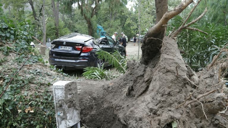 Un camping a été détruit à Sagone en Corse après de violents orages le 18 août 2022