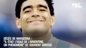 Décès de Maradona : "Il était l'idole de l'Argentine, un phénomène" se souvient Giresse 