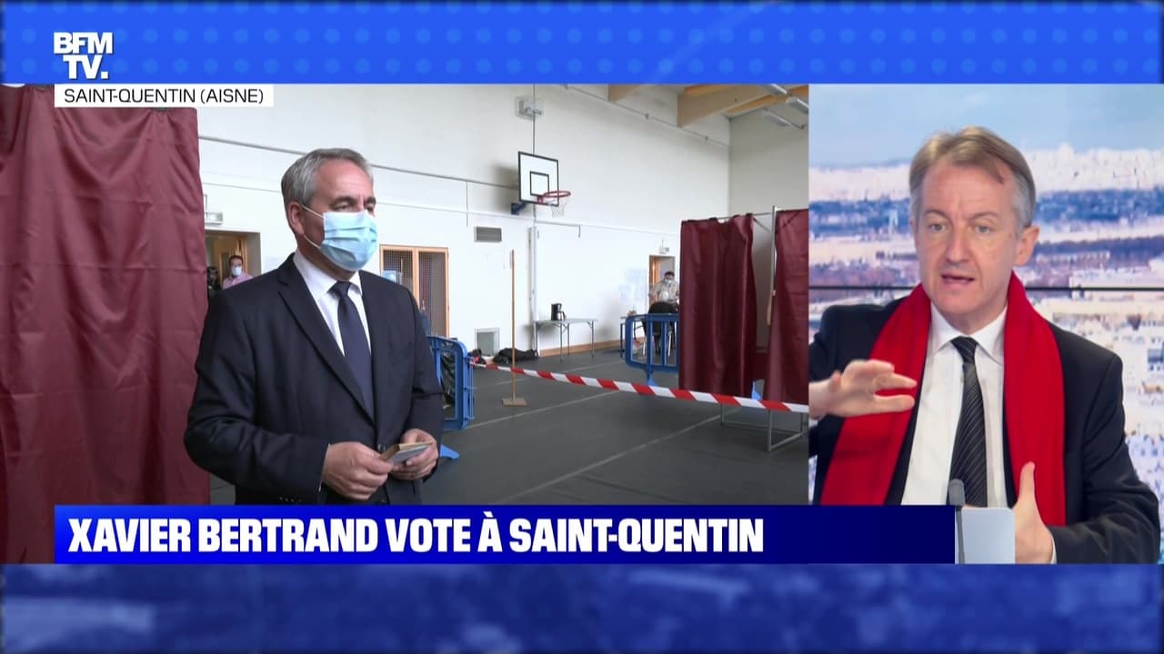 Votes de Xavier Bertrand à SaintQuentin et JeanLuc Mélenchon à
