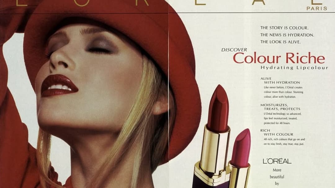 L'Oréal, campagne Color Riche, 1994 L'Oréal, campagne Color Riche, 1994