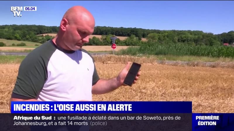 Incendies: 40 hectares de blé sont partis en fumée dans le département de l'Oise ce dimanche