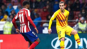 Thomas Lemar et Antoine Griezmann, à Madrid le 1er décembre 2019