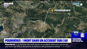 Pourrières: un mort dans un accident sur l'A8