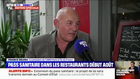 Extension du pass sanitaire: "nous sommes contre, nous ne sommes ni gendarme ni policier" estime ce restaurateur  