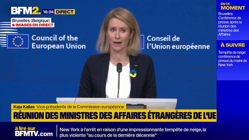 La Russie est "embourbée militairement", estime la vice-présidente de la Commission européenne, Kaja Kallas