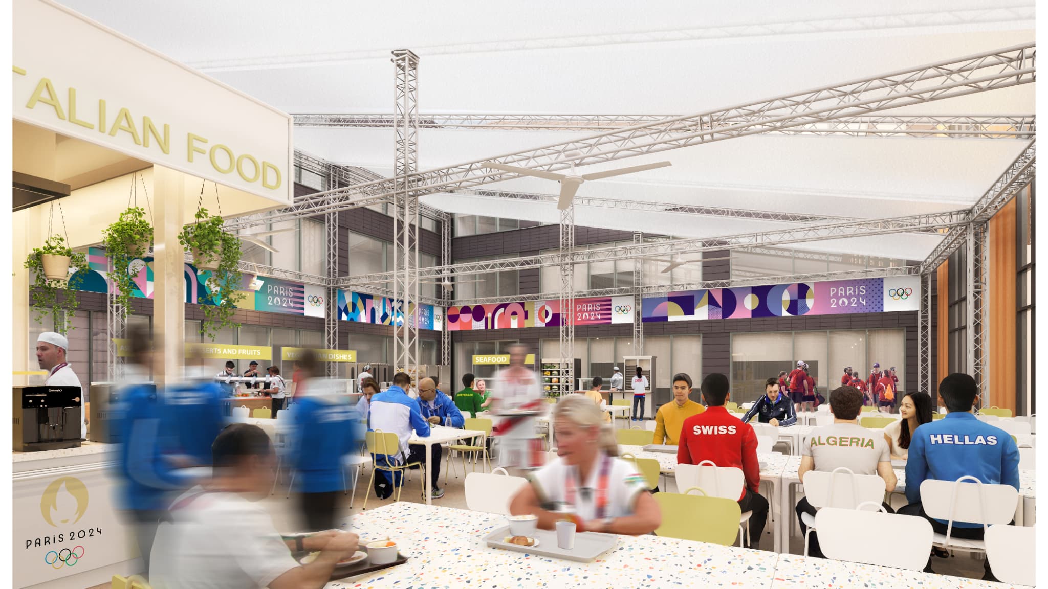 40.000 plats par jours seront servis au village olympique
