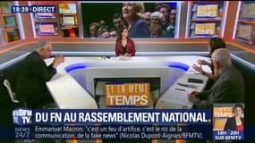 Cabana/Domenach: Marine Le Pen propose de rebaptiser le FN "Rassemblement national"