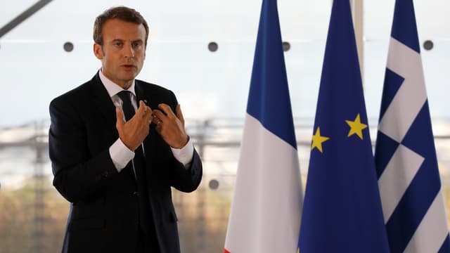 Emmanuel Macron à Athènes.