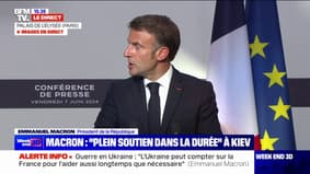Ukraine: Emmanuel Macron veut "tenter d'obtenir le lancement effectif des négociations d'adhésion [à l'UE] d'ici la fin du mois"