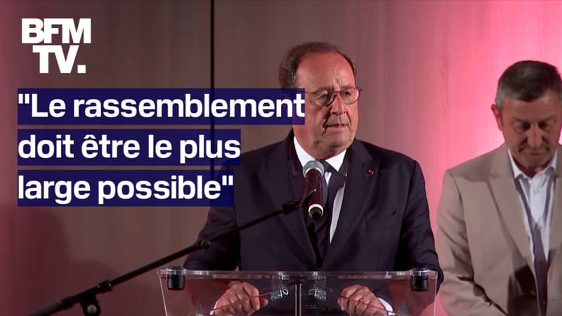 Législatives: le discours en intégralité de François Hollande (PS-NFP) arrivé en tête dans la 1ère circonscription de la Corrèze