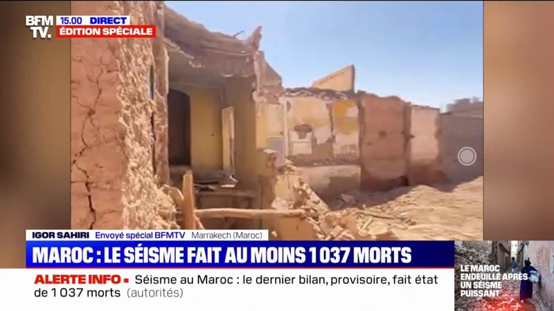 Au Maroc, le séisme fait désormais au moins 1037 morts, selon le dernier bilan provisoire