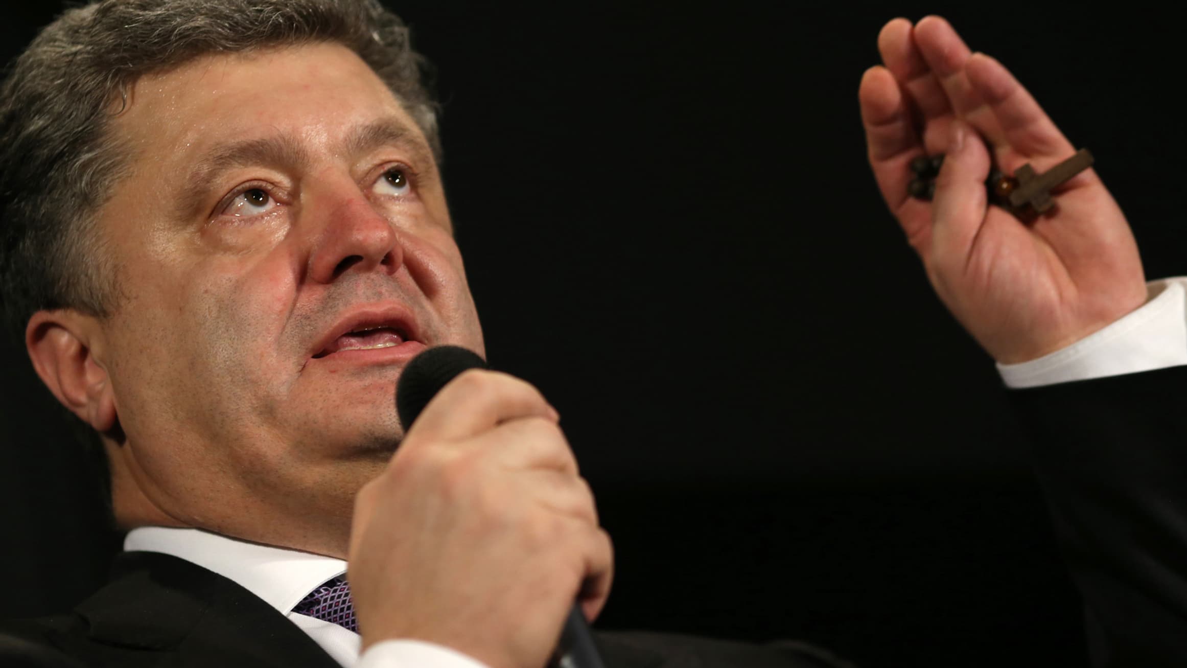 Petro Porochenko en mars 2014, à Paris.