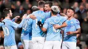 Les joueurs de Manchester City