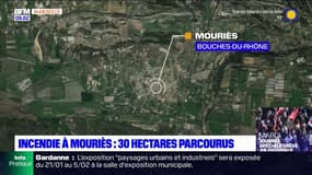 Incendie à Mouriès: 30 hectares parcourus par les flammes
