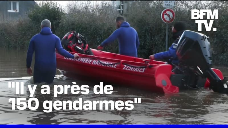 Crues dans l'Ouest: les habitants sinistrés de Redon redoutent les pillages