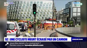 Boulogne-Billancourt: un cycliste meurt écrasé par un camion