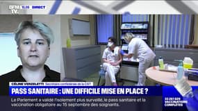 Pour la secrétaire confédérale de la CGT, l'obligation du pass sanitaire pour les salariés "engendre une fragilisation du contrat de travail" 