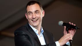 Le nationaliste Gilles Simeoni, leader d'"Iseme per Bastia" pour les élctions municipales 2014.