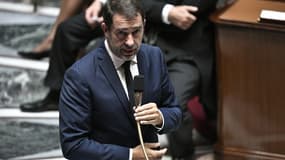 Christophe Castaner à l'Assemblée nationale lors d'une séance de questions-réponses au gouvernement.