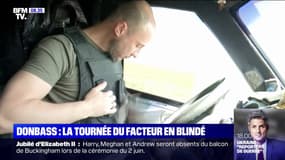 Dans le Donbass, un facteur ukrainien fait sa tournée en véhicule blindé