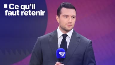 Le président du Rassemblement national Jordan Bardella sur BFMTV, ce jeudi 11 décembre.