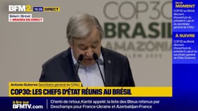 COP30: "Nous avons échoué" à limiter le réchauffement à 1,5°C, déplore le chef de l'ONU qui parle "de négligence mortelle"