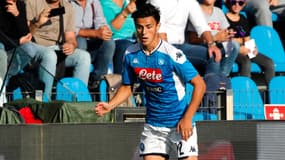 Eljif Elmas avec le Napoli, le 16 novembre 2019