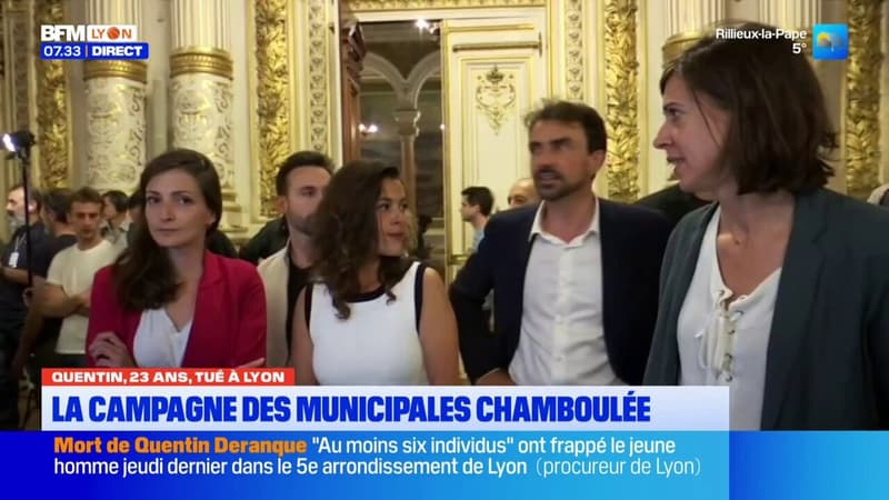 Menaces, sécurité, dégradations : la mort de Quentin à Lyon chamboule la campagne des municipales
