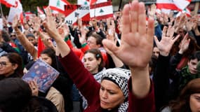 Une manifestation à Paris pour dénoncer les bombardements israéliens sur le Liban, le 29 septembre 2024.