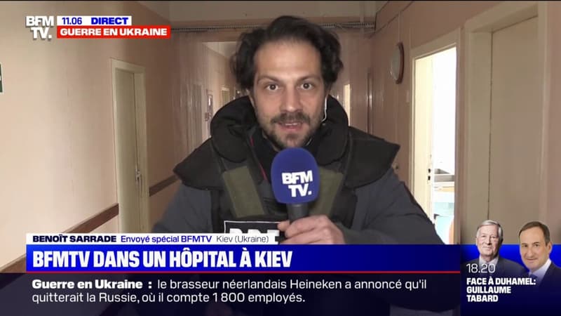 Guerre en Ukraine: BFMTV au coeur d'un hôpital à Kiev