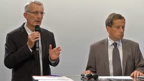 Le président de la SNCF, Guillaume Pepy, s'exprime lors d'une conférence de presse à Paris le 14 juillet 2013.
