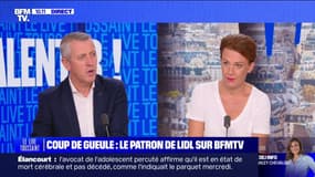 "Non, bien évidemment": Michel Biero, directeur exécutif achats et marketing de Lidl France, affirme ne pas pratiquer la "shrinkflation"