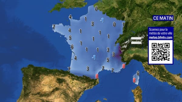 Les minimales prévues pour le mardi 23 avril 2024 