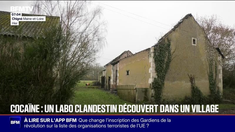 Un laboratoire clandestin de cocaïne découvert à Chigné, un hameau de 300 personnes dans le Maine-et-Loire