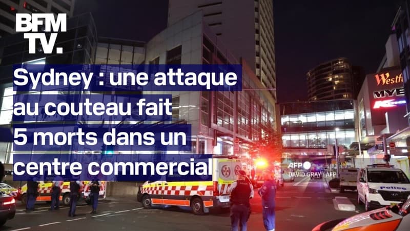 Australie: une attaque au couteau fait 5 morts et 8 blessés dans un centre commercial à Sydney