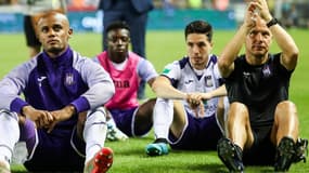 Kompany, Nasri et les joueurs d'Anderlecht 