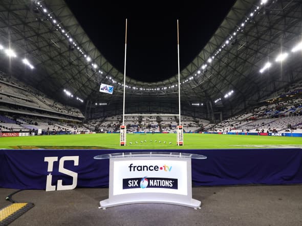 Le stade Vélodrome pour le match du Tournoi des 6 Nations France-Irlande le 2 février 2024