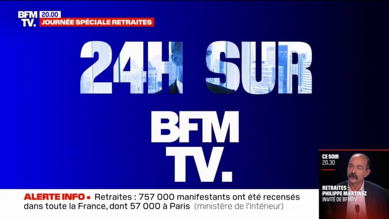 24H SUR BFMTV - La troisième journée de mobilisation contre la réforme des retraites