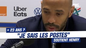 Jeux Olympiques : "Je sais les postes" affirme Henry sur les renforts de + 23 ans